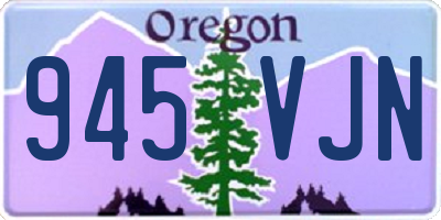 OR license plate 945VJN