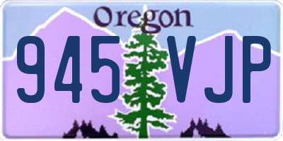 OR license plate 945VJP