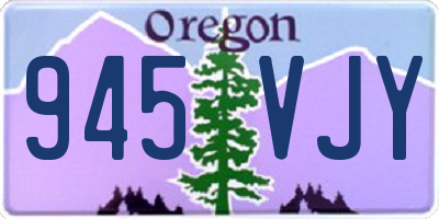 OR license plate 945VJY