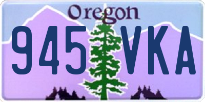 OR license plate 945VKA