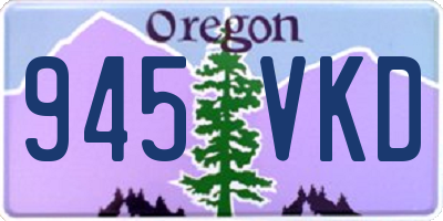 OR license plate 945VKD