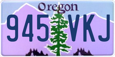 OR license plate 945VKJ