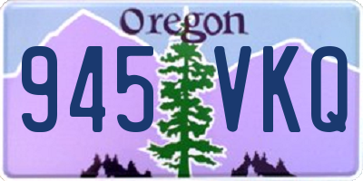 OR license plate 945VKQ