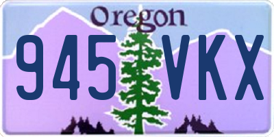 OR license plate 945VKX