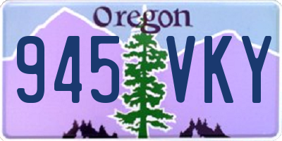 OR license plate 945VKY