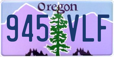 OR license plate 945VLF