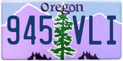OR license plate 945VLI