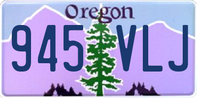 OR license plate 945VLJ