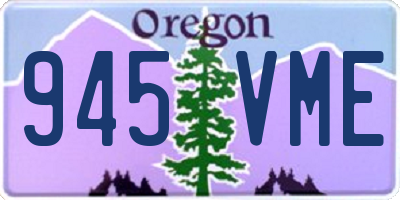 OR license plate 945VME