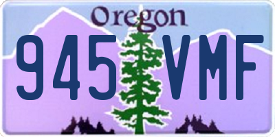 OR license plate 945VMF