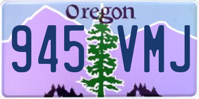 OR license plate 945VMJ