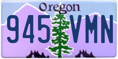 OR license plate 945VMN