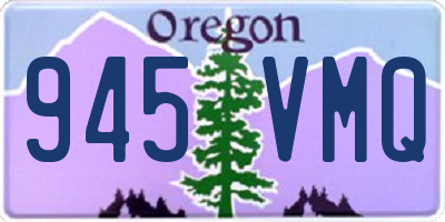 OR license plate 945VMQ