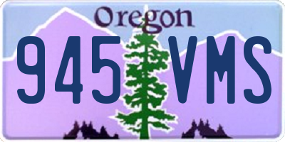 OR license plate 945VMS