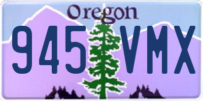 OR license plate 945VMX