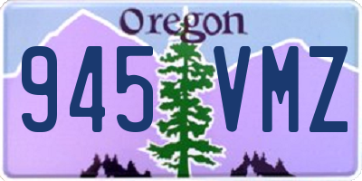OR license plate 945VMZ