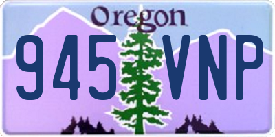 OR license plate 945VNP