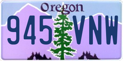 OR license plate 945VNW