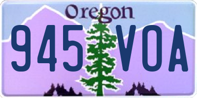 OR license plate 945VOA