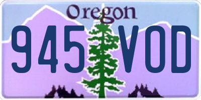 OR license plate 945VOD
