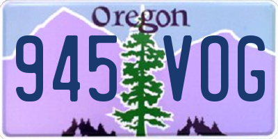 OR license plate 945VOG