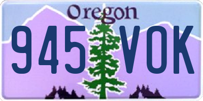 OR license plate 945VOK