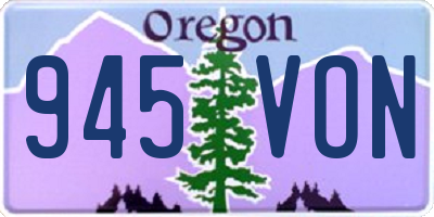 OR license plate 945VON
