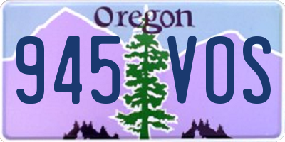OR license plate 945VOS