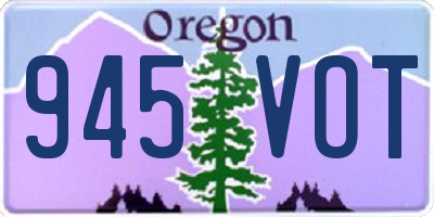 OR license plate 945VOT