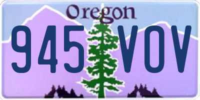 OR license plate 945VOV