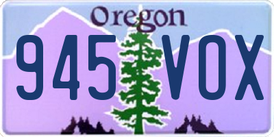 OR license plate 945VOX