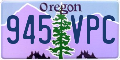 OR license plate 945VPC