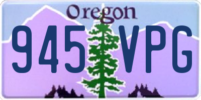 OR license plate 945VPG