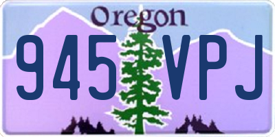 OR license plate 945VPJ