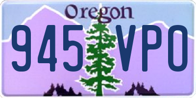 OR license plate 945VPO