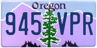 OR license plate 945VPR