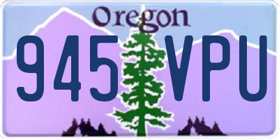 OR license plate 945VPU