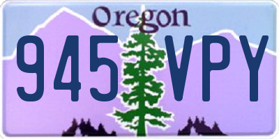 OR license plate 945VPY
