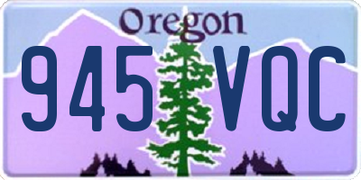 OR license plate 945VQC