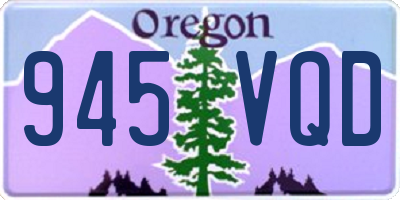 OR license plate 945VQD