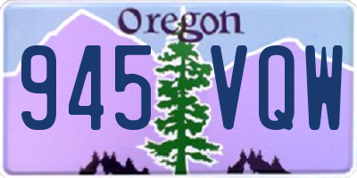 OR license plate 945VQW