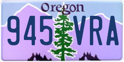 OR license plate 945VRA