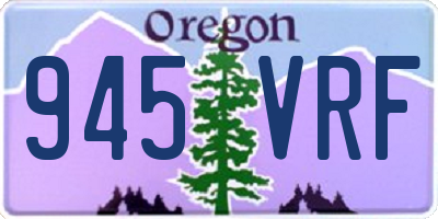 OR license plate 945VRF