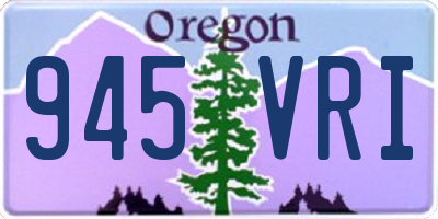OR license plate 945VRI