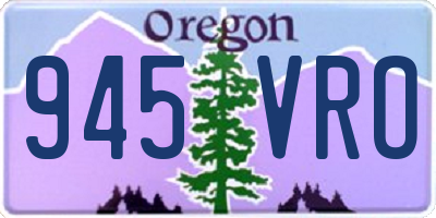 OR license plate 945VRO