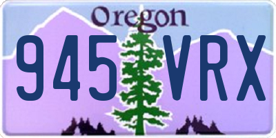 OR license plate 945VRX