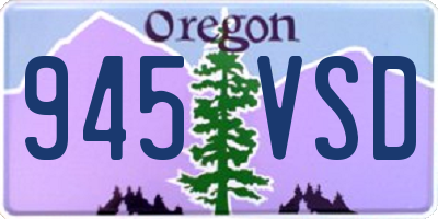 OR license plate 945VSD