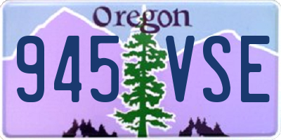 OR license plate 945VSE
