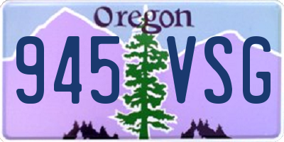 OR license plate 945VSG