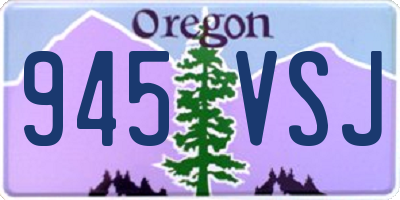 OR license plate 945VSJ